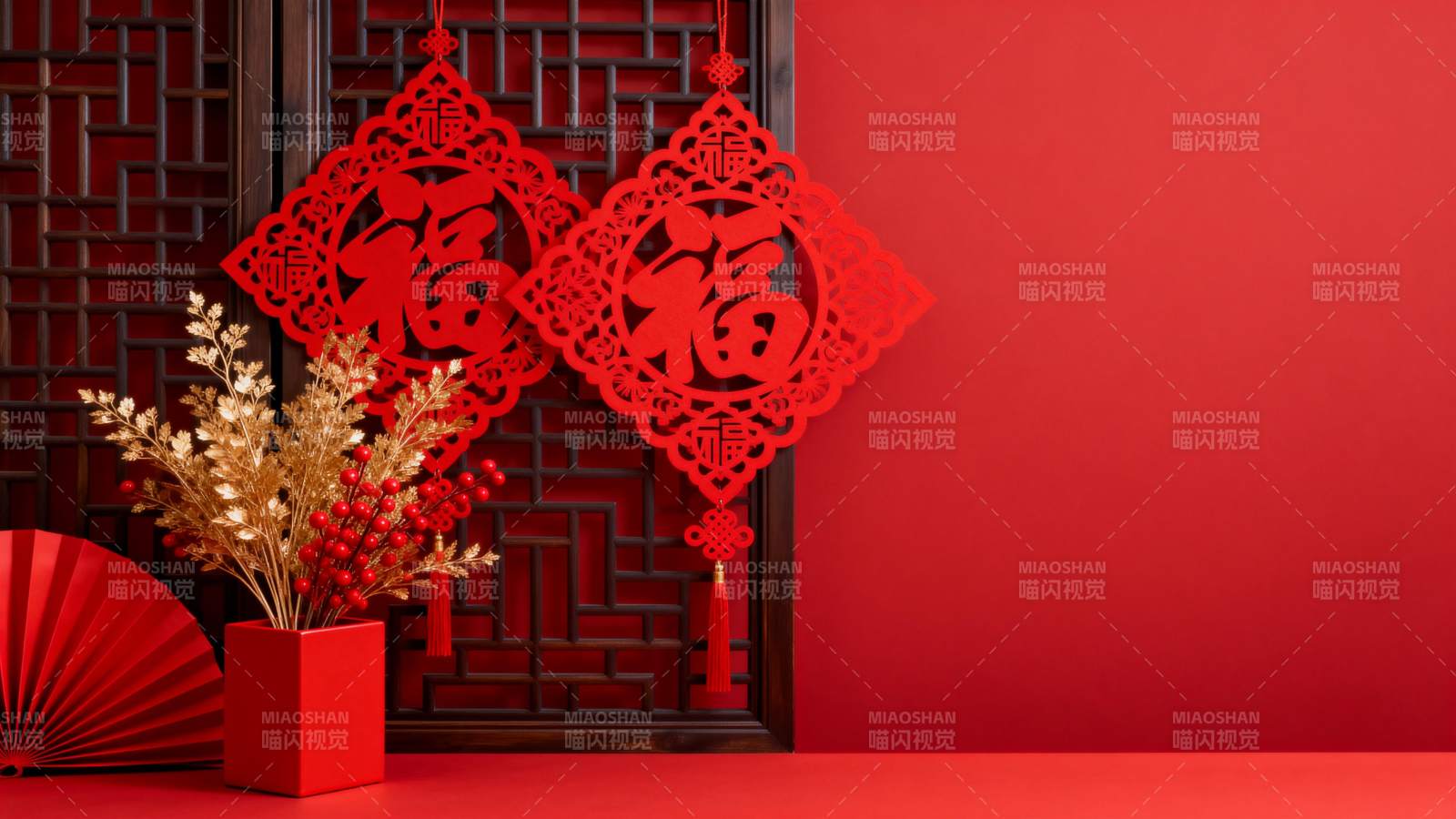 新春福字装饰图片