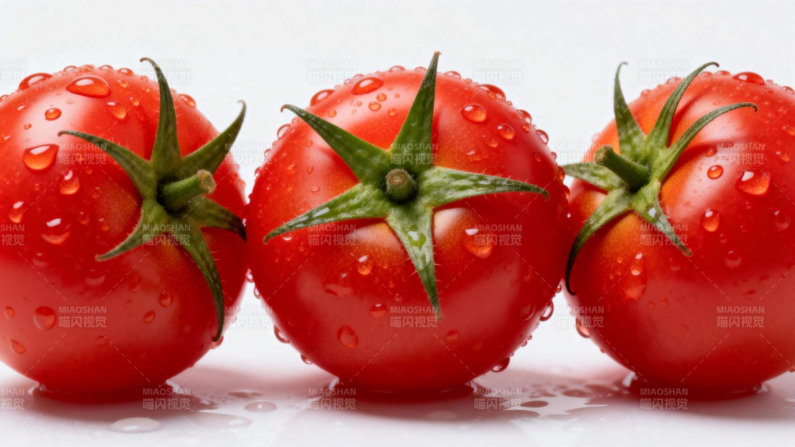 晶莹剔透的番茄图片