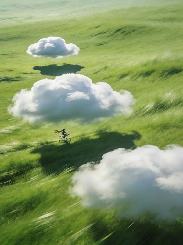 云上骑行图片