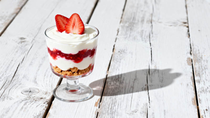 草莓酸奶杯图片