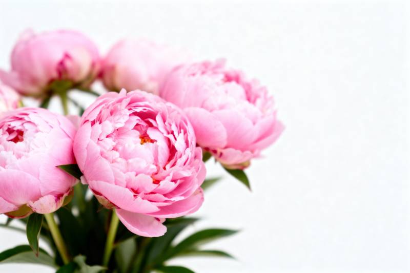 粉嫩牡丹绽放图片